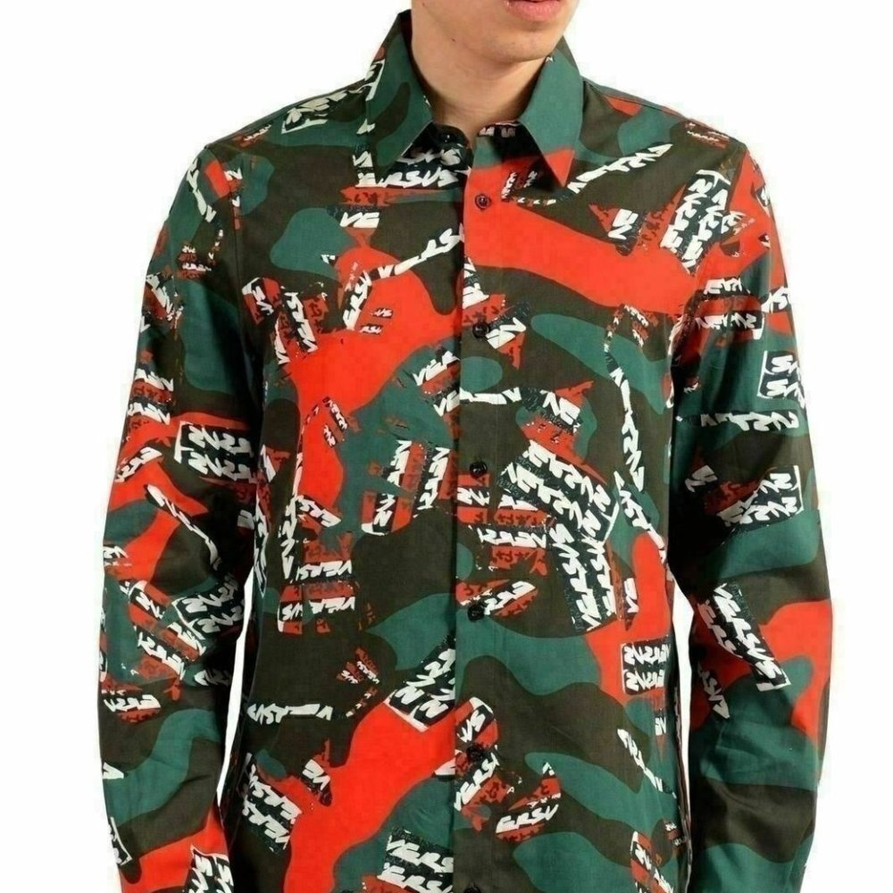 Versace Versus Men's Long Sleeve Casual Shirt